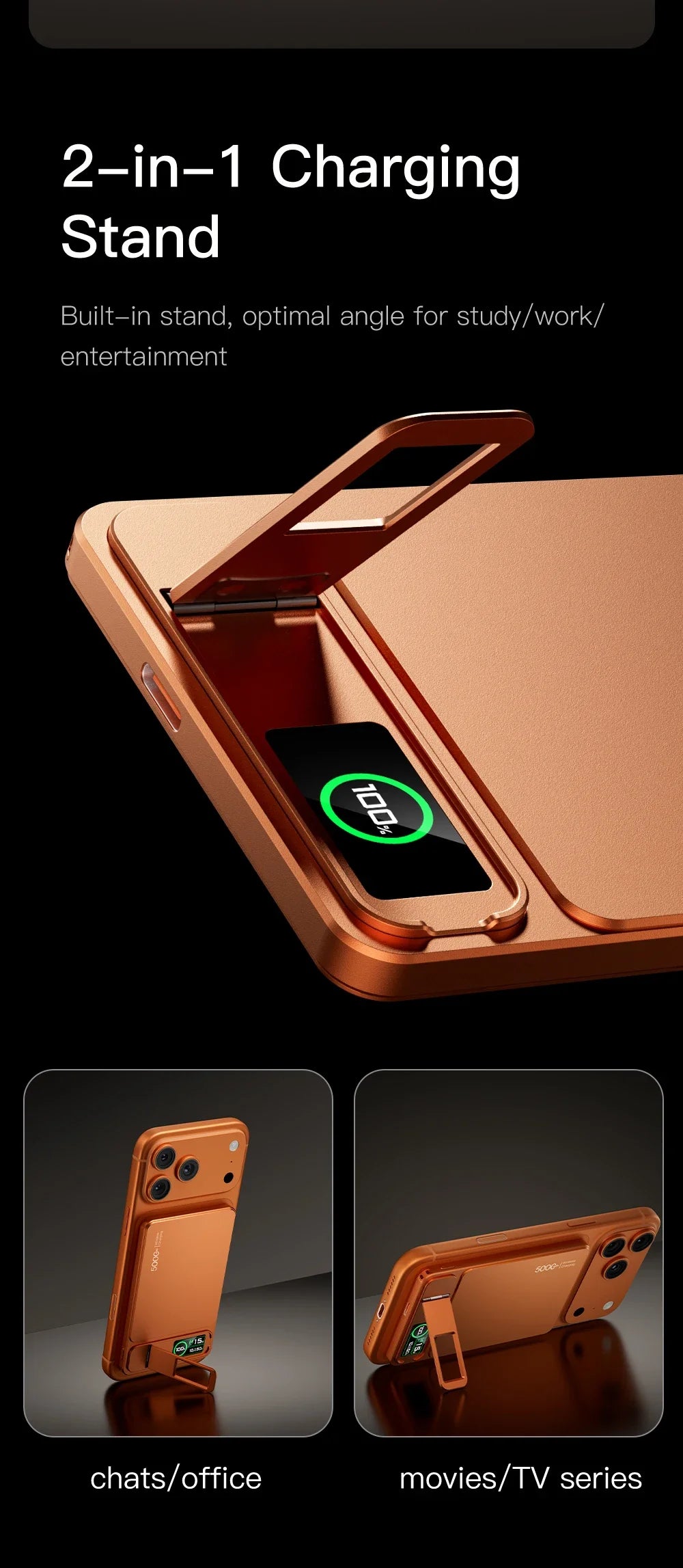 10000mAh Magnetic Power Bank 15W Wireless Charger, 20W PD Fast Charging Portable Battery Pack for MagSafe iPhone 12–17 Pro & Apple Watch