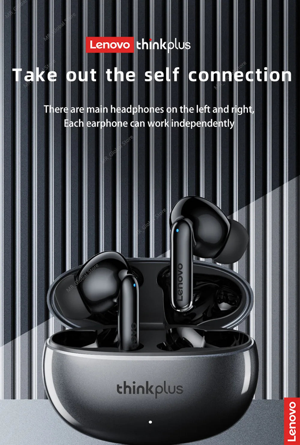 Original Lenovo XT88 TWS Wireless Earphones Bluetooth 5.3 Dual MIC Stereo Noise Reduction Bass HIFI Touch Control Earbuds