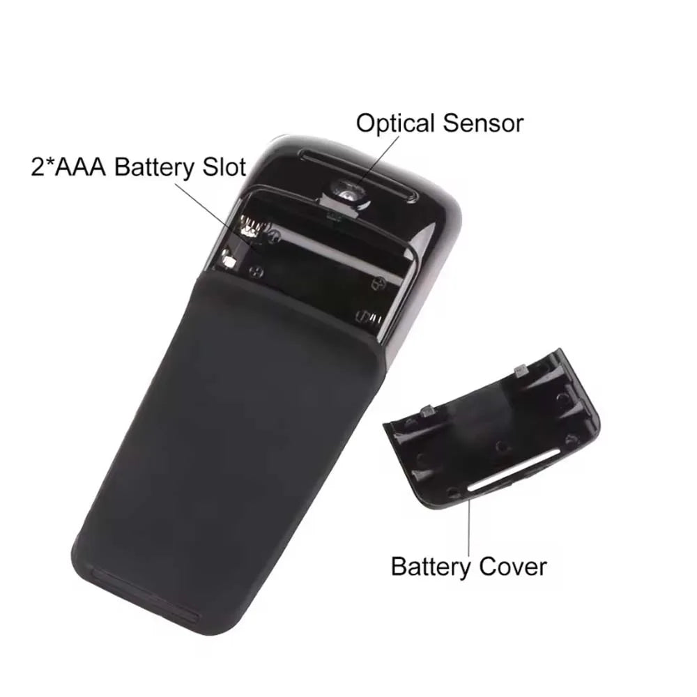 Wireless Ergonomic Mouse Folding Bluetooth Mouse Bluetooth Foldable Wireless Ergonomic Arc Touch Computer Mouse Silent PC Mouse