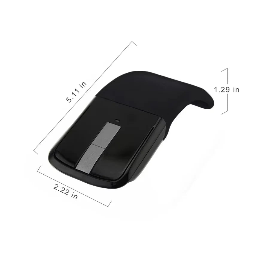 Wireless Ergonomic Mouse Folding Bluetooth Mouse Bluetooth Foldable Wireless Ergonomic Arc Touch Computer Mouse Silent PC Mouse