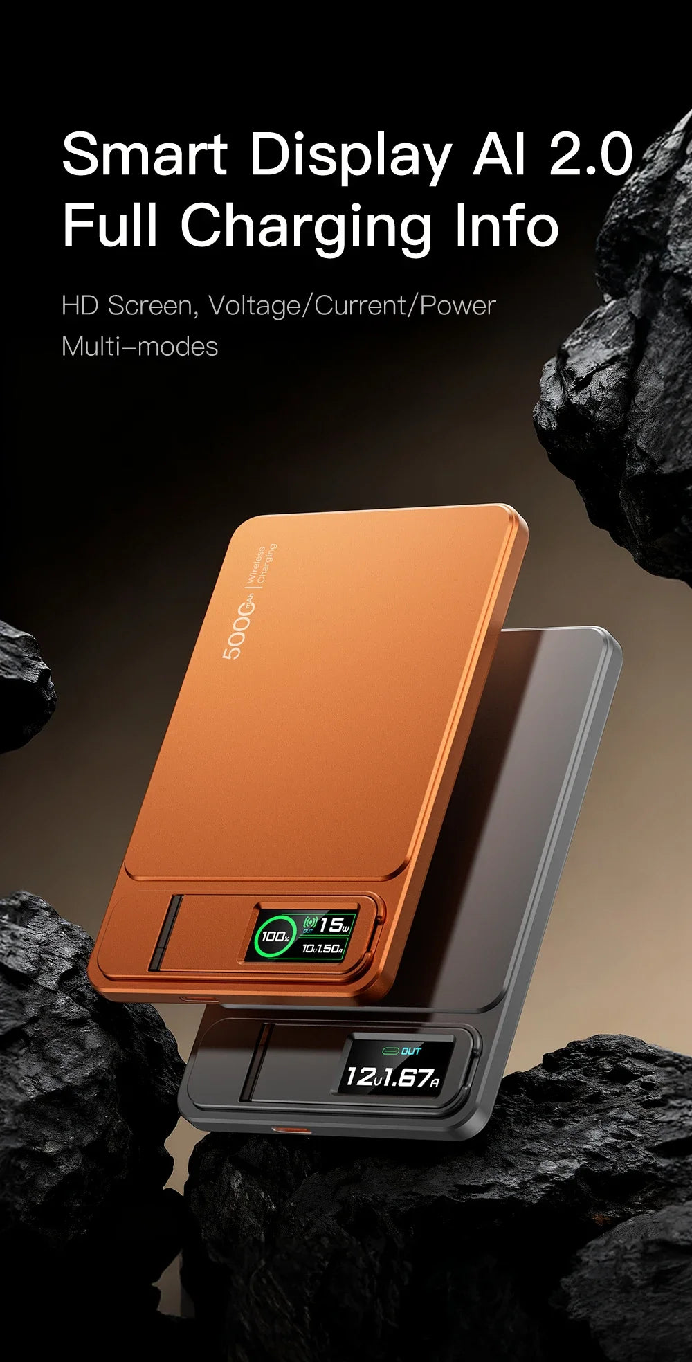 10000mAh Magnetic Power Bank 15W Wireless Charger, 20W PD Fast Charging Portable Battery Pack for MagSafe iPhone 12–17 Pro & Apple Watch